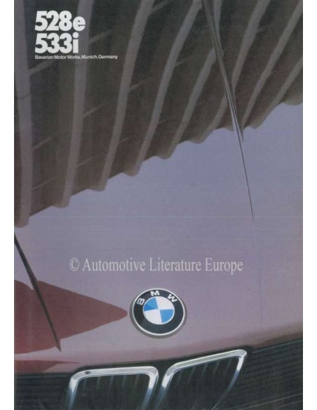 1983 BMW 5 SERIE BROCHURE ENGELS