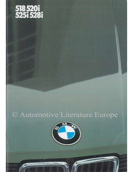 1983 BMW 5 SERIE BROCHURE NEDERLANDS