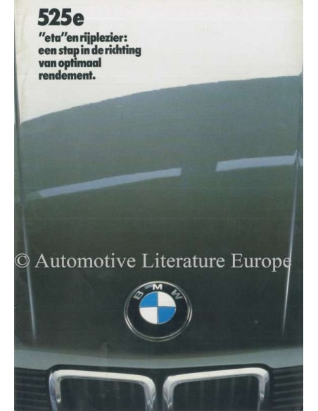 1983 BMW 5 SERIES BROCHURE DUTCH