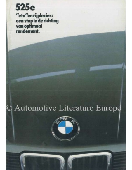 1983 BMW 5ER PROSPEKT NIEDERLÄNDISCH