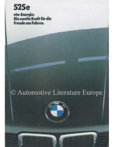1983 BMW 5 SERIES BROCHURE GERMAN