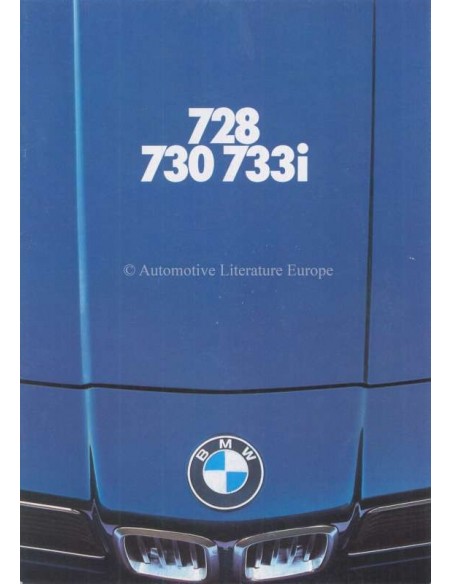 1978 BMW 7 SERIE BROCHURE NEDERLANDS