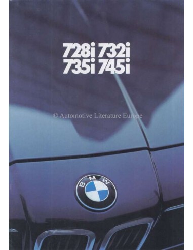 1980 BMW 7 SERIES BROCHURE DUTCH