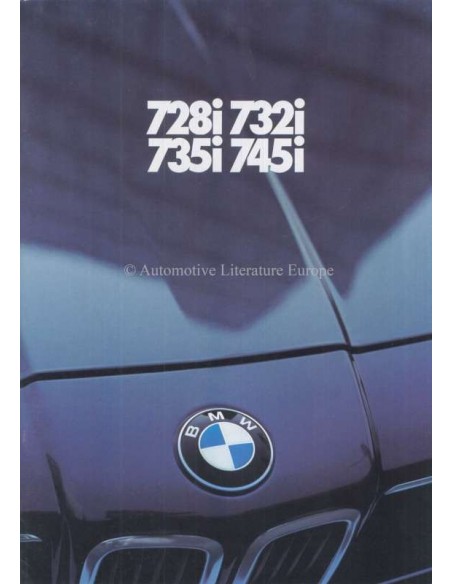 1980 BMW 7ER PROSPEKT NIEDERLÄNDISCH