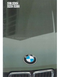 1984 BMW 5 SERIE BROCHURE DUITS