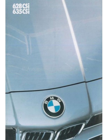 1984 BMW 6ER PROSPEKT ENGLISCH