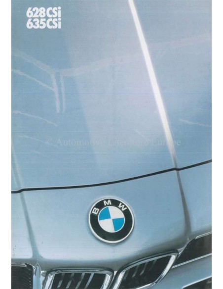 1984 BMW 6 SERIES BROCHURE ENGLISH