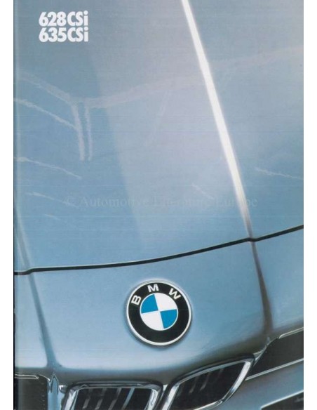 1984 BMW 6ER PROSPEKT NIEDERLANDISCH