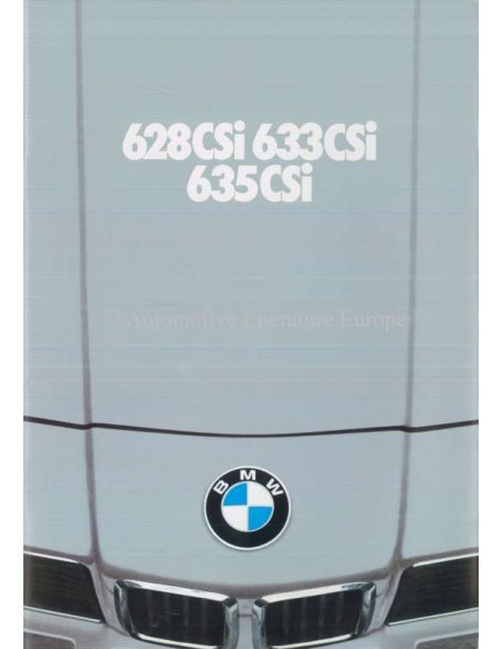 1980 BMW 6 SERIE BROCHURE NEDERLANDS