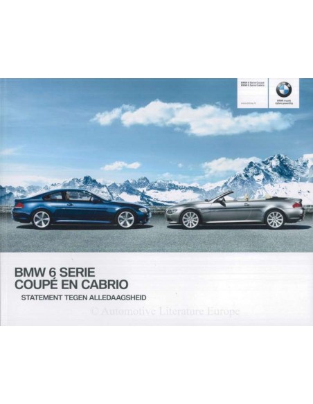 2009 BMW 6 SERIES COUPÉ & CONVERTIBLE BROCHURE DUTCH