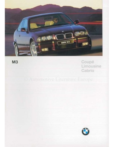1996 BMW M3 SERIE BROCHURE DUITS