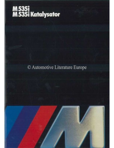1985 BMW M5 BROCHURE GERMAN