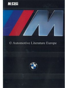 1985 BMW M5 BROCHURE ENGLISH