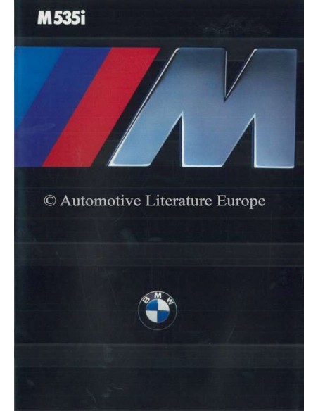 1985 BMW M5 PROSPEKT ENGLISCH