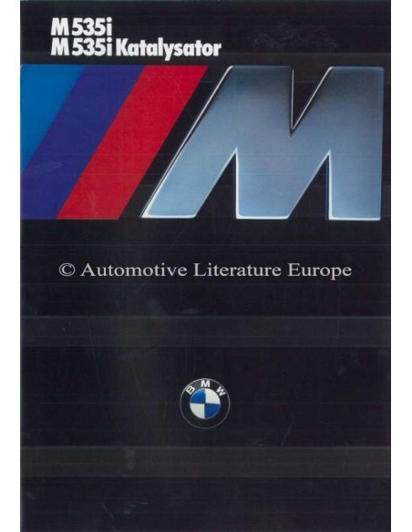 1985 BMW M5 BROCHURE GERMAN
