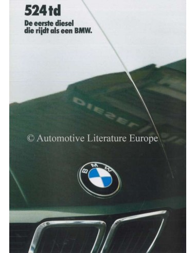 1985 BMW 5 SERIES BROCHURE DUTCH