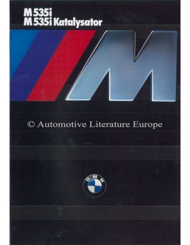 1985 BMW M5 BROCHURE DUITS