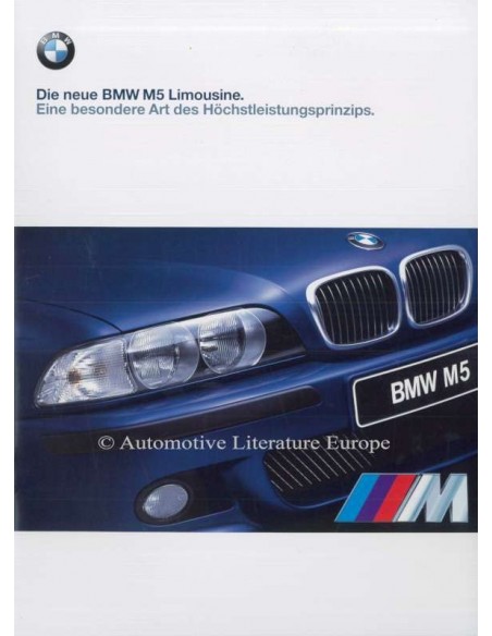 1998 BMW M5 SEDAN BROCHURE DUITS
