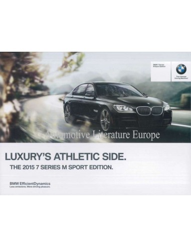 2015 BMW 7 SERIES M SPORT EDITION BROCHURE ENGLISH (US)