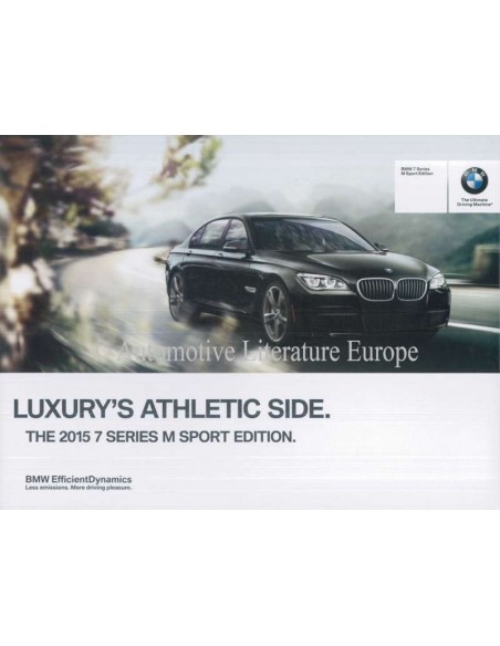 2015 BMW 7 SERIES M SPORT EDITION BROCHURE ENGLISH (US)