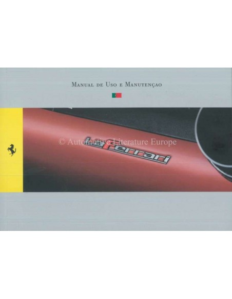 2013 FERRARI LAFERRARI INSTRUCTIEBOEKJE PORTUGEES