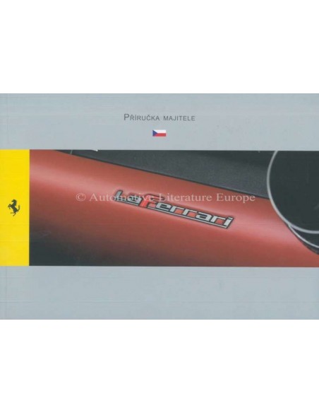 2013 FERRARI LAFERRARI OWNER'S MANUAL CZECH