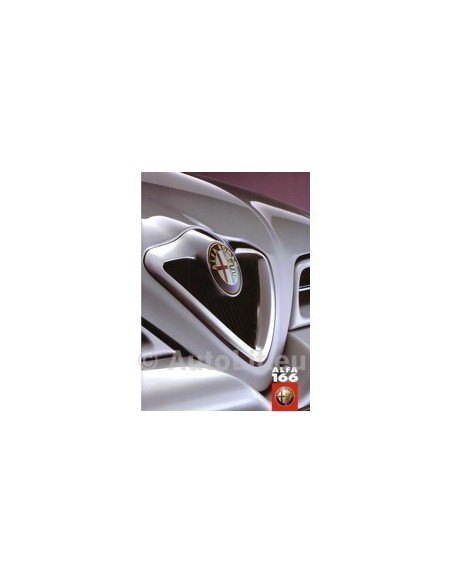 1999 ALFA ROMEO 166 BROCHURE SPAANS