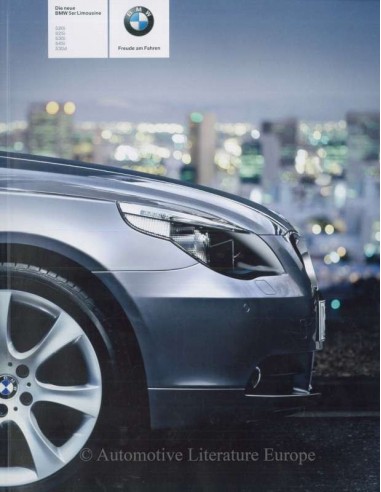 2003 BMW 5 SERIES SALOON BROCHURE GERMAN
