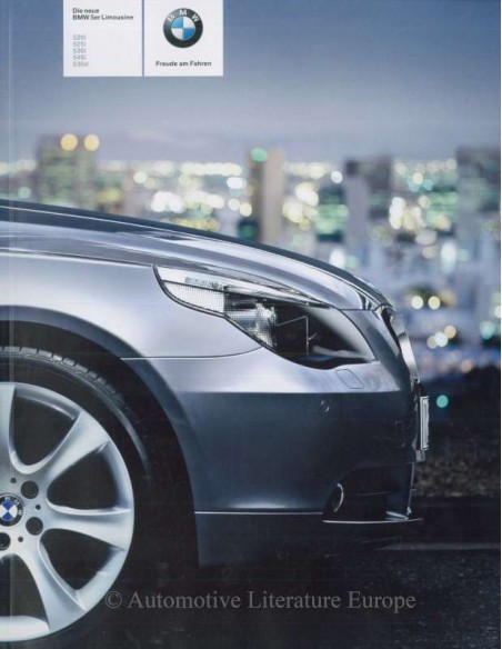 2003 BMW 5 SERIES SALOON BROCHURE GERMAN