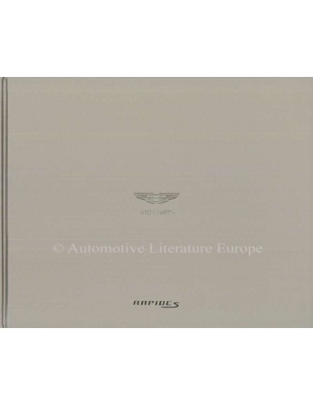 2016 ASTON MARTIN RAPIDE S HARDCOVER BROCHURE DUITS