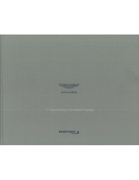 2013 ASTON MARTIN RAPIDE S HARDCOVER BROCHURE FRANS