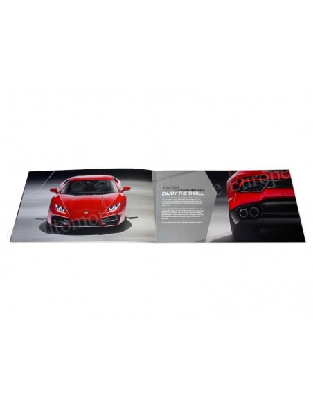 2016 LAMBORGHINI HURACAN LP 580-2 BROCHURE DUITS