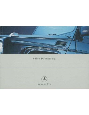 2003 MERCEDES BENZ G CLASS OWNERS MANUAL GERMAN