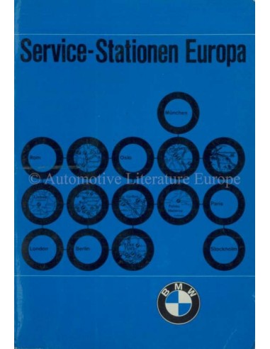 1972 BMW SERVICE STATIONS EUROPE HANDBOOK