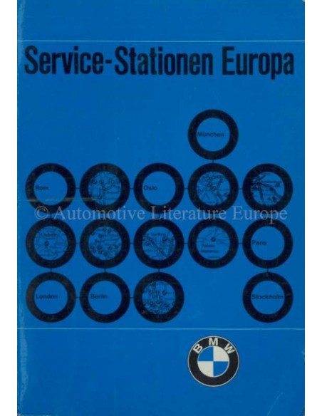 1972 BMW SERVICE DEALERS EUROPA HANDBOEK