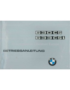 1976 BMW 630 CS / 633 CSi INSTRUCTIEBOEKJE DUITS