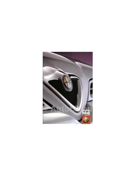 1998 ALFA ROMEO 166 ACCESSOIRES BROCHURE DUITS