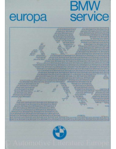 1979 BMW SERVICE STATIONS EUROPE HANDBOOK