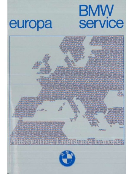 1974 BMW SERVICE STATIONS EUROPE HANDBOOK
