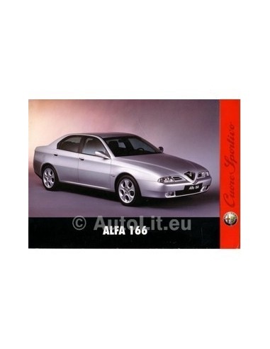 1998 ALFA ROMEO 166 INTRO BROCHURE ITALIAANS