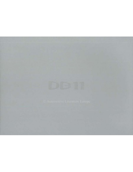 2016 ASTON MARTIN DB11 BROCHURE DUITS