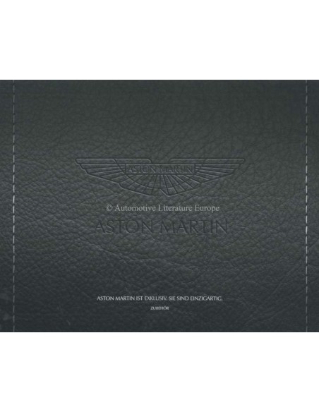 2015 ASTON MARTIN ACCESSOIRES BROCHURE DUITS