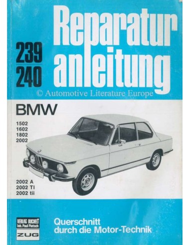 1975 BMW 1502-2002 REPARATURANLEITUNG DEUTSCH
