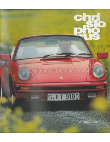 1983 PORSCHE CHRISTOPHORUS MAGAZIN 181 DEUTSCH