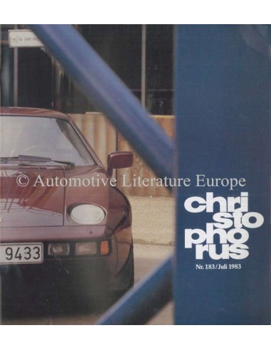 1983 PORSCHE CHRISTOPHORUS MAGAZINE 183 DUITS