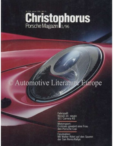 1996 PORSCHE CHRISTOPHORUS MAGAZINE 258 GERMAN