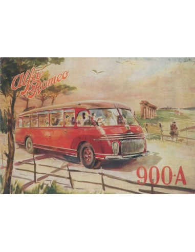 1949 ALFA ROMEO 900 A AUTOBUS BROCHURE FRANS
