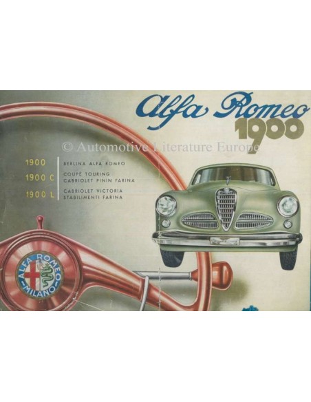 1953 ALFA ROMEO 1900 BROCHURE
