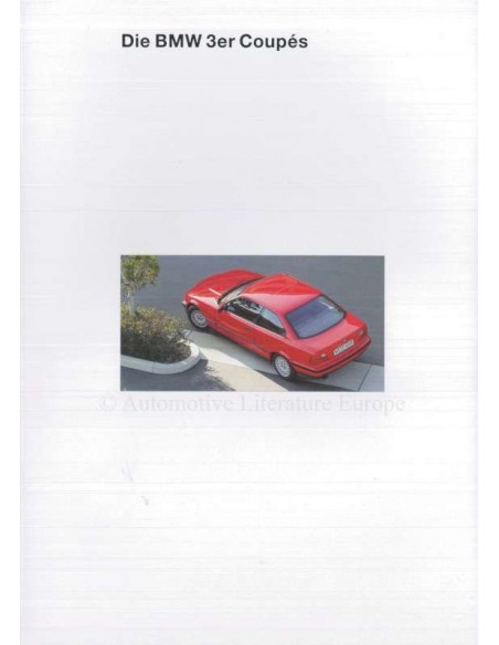 1994 BMW 3 SERIE COUPÉ BROCHURE DUITS