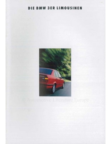 1993 BMW 3 SERIE SEDAN BROCHURE DUITS